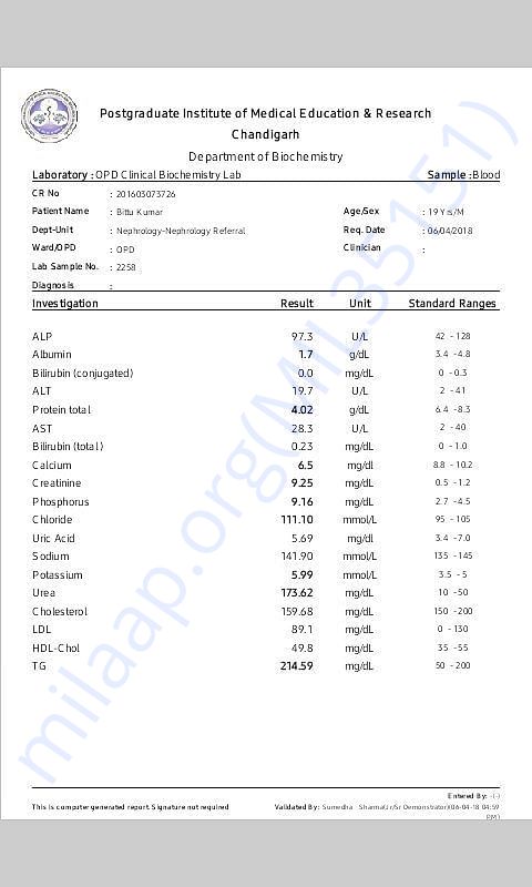 Medical Report