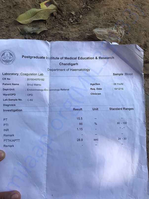 Medical reports issued by PGI
