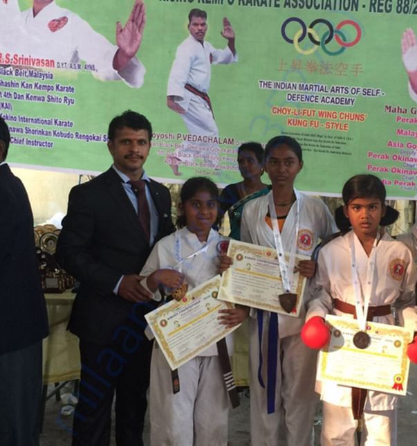 Winners at a State Level Karate Championship