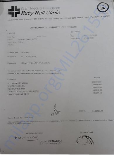 Estimation Letter
