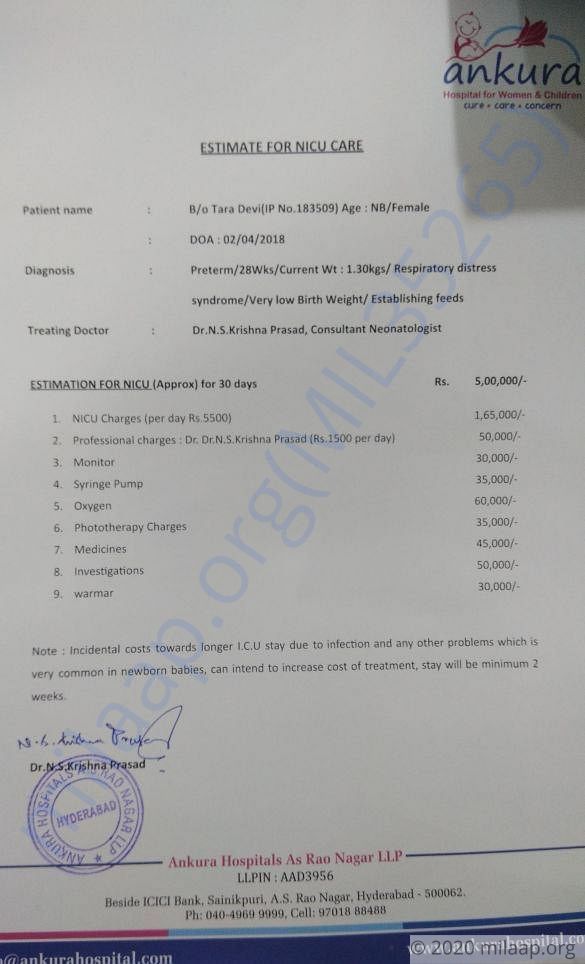 Estimation Letter