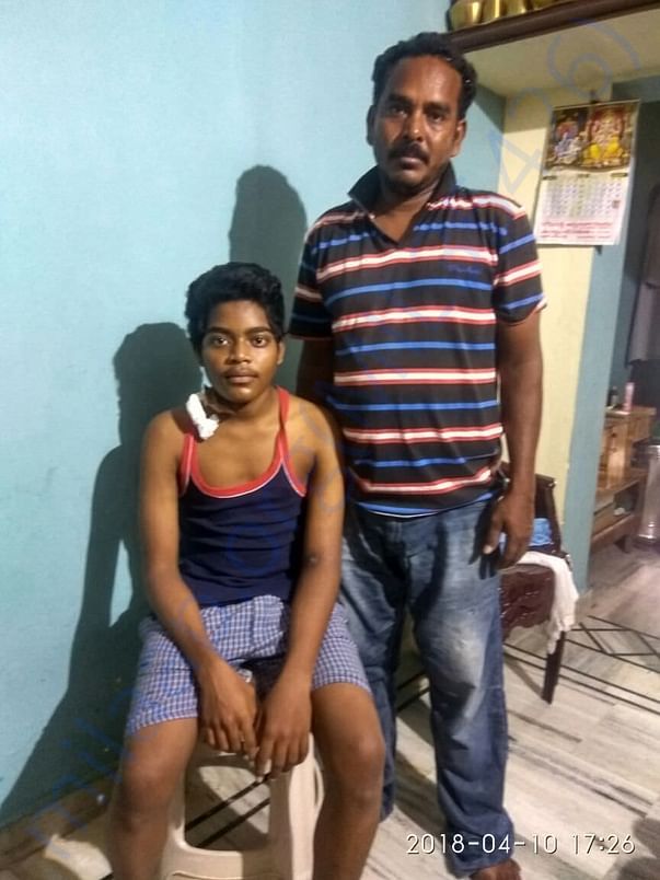 With my father