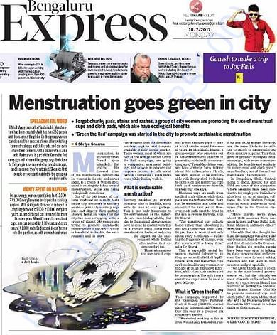 Menstruation goes green in the city!