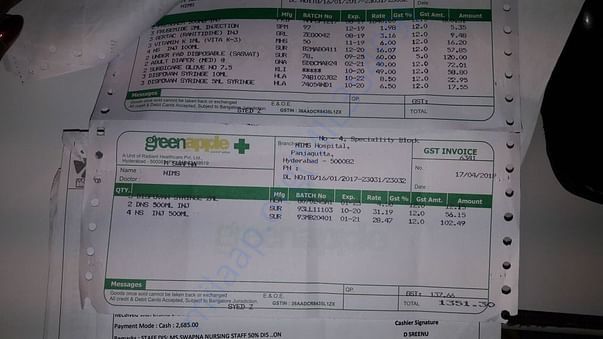 Medical bill