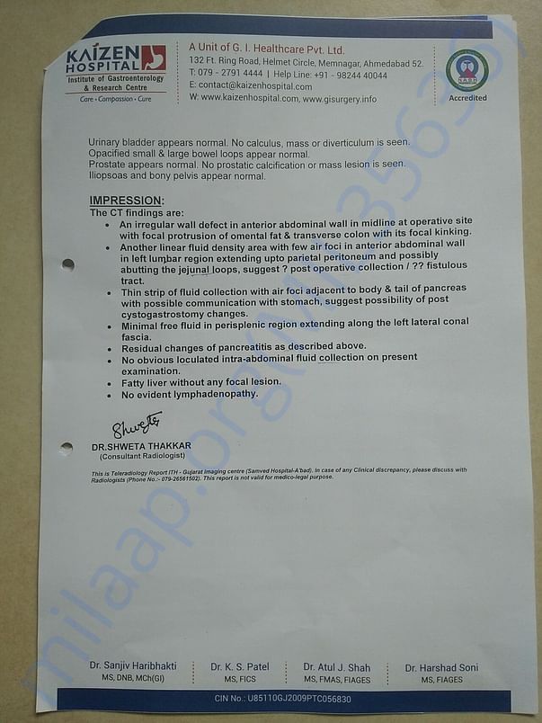 CT Scan Report