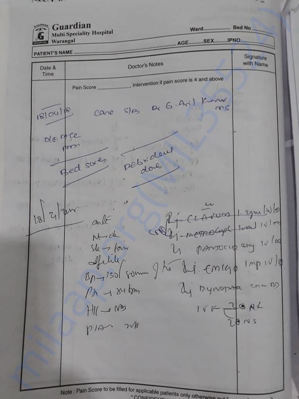 case sheet