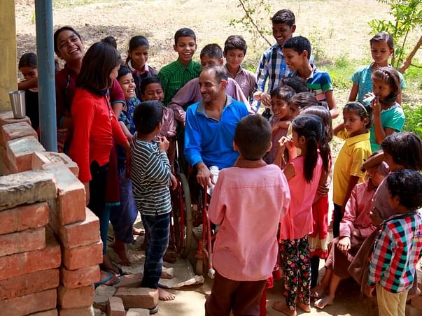Help Physically Challenged Gopal Continue To Educate Village Children!