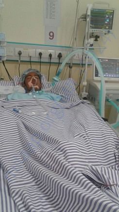 Som is currenty in ICU.