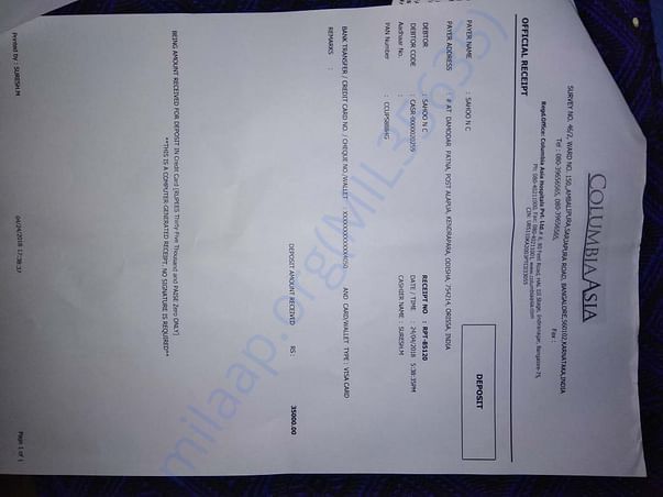 Payment receipt 2