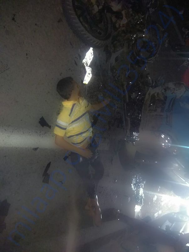 Accident Images captured by media.