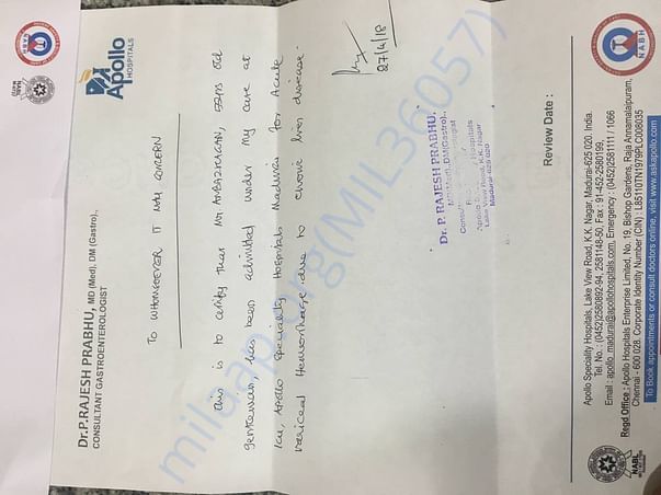 Medical Certificate