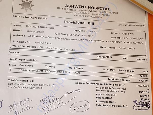 ICU Due Bill