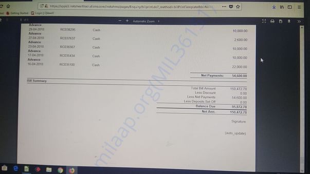 Total Estimated Bill
