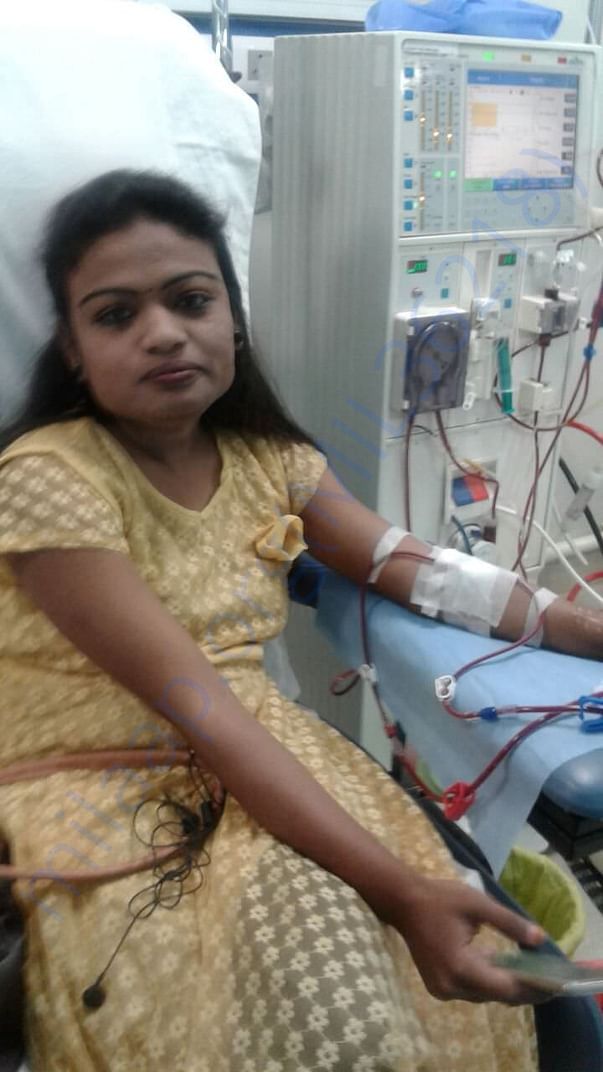 She is my sister aparna.She is been on dialysis since 3 years.
