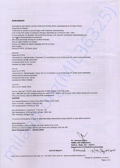 Doctor's Report