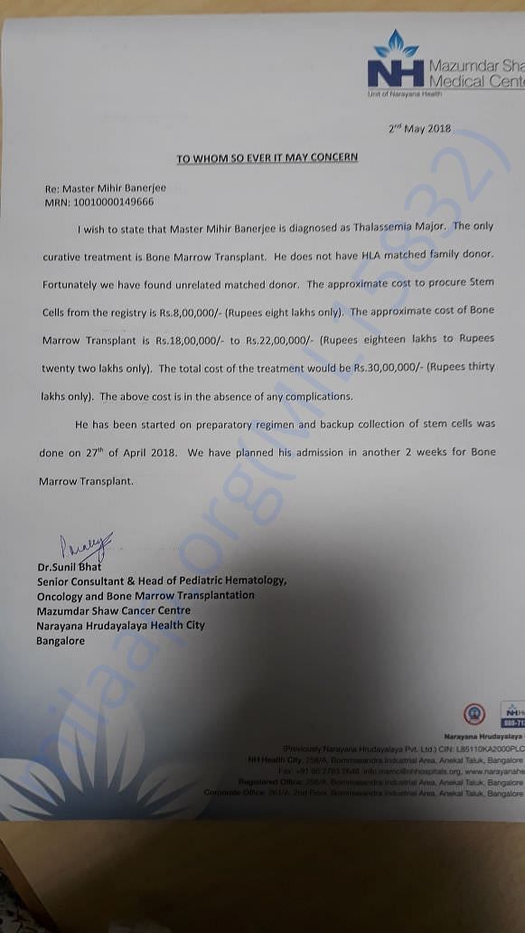 Estimate letter