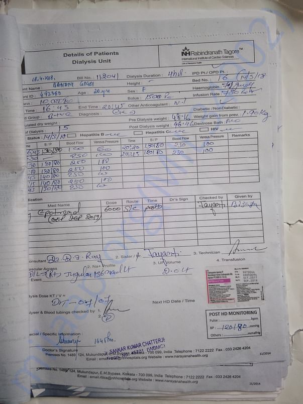 Dialysis report