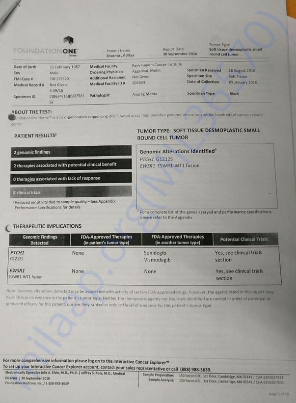 Test results