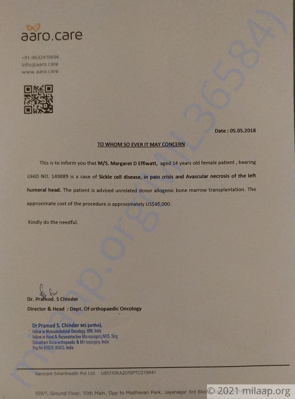 Estimation letter