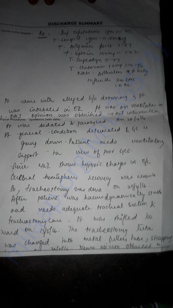I have attached the discharge summary here
