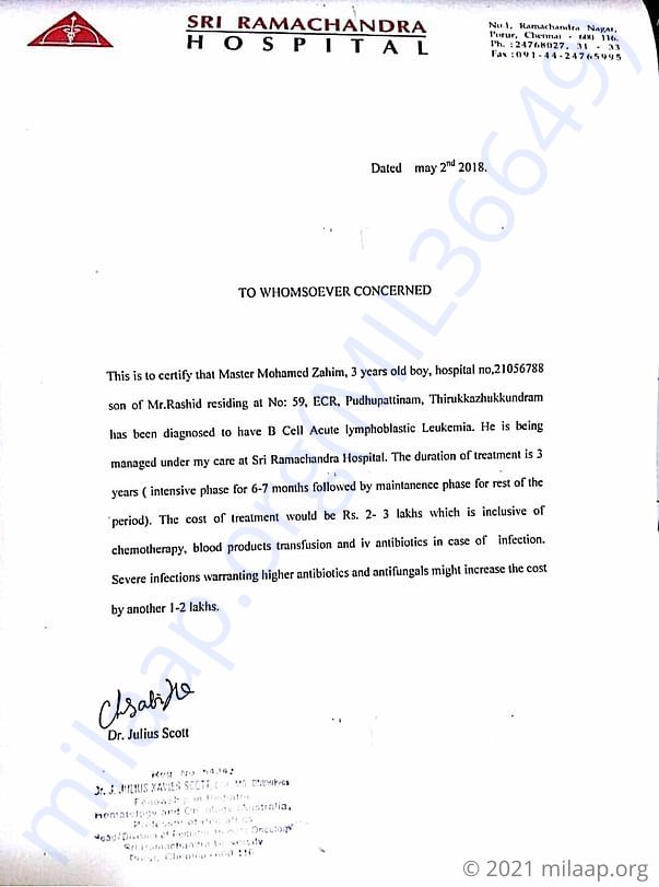 Estimation Letter