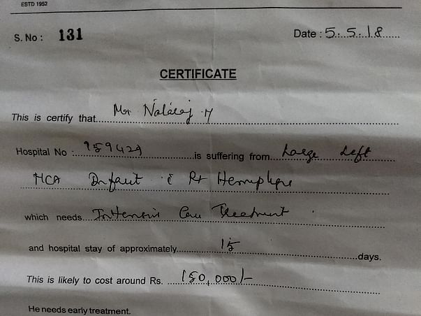 Help My Maid's Uncle Natraj Fight Hemorrhage