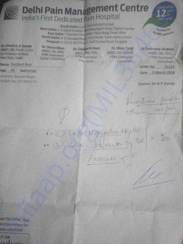 Doctor prescription