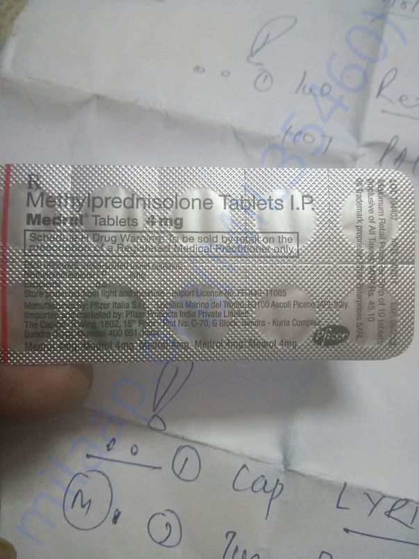 Tablets being given to wife