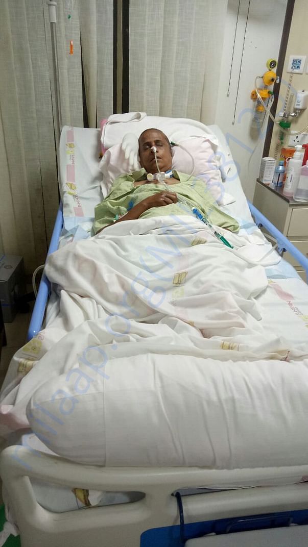 My mom in hispital