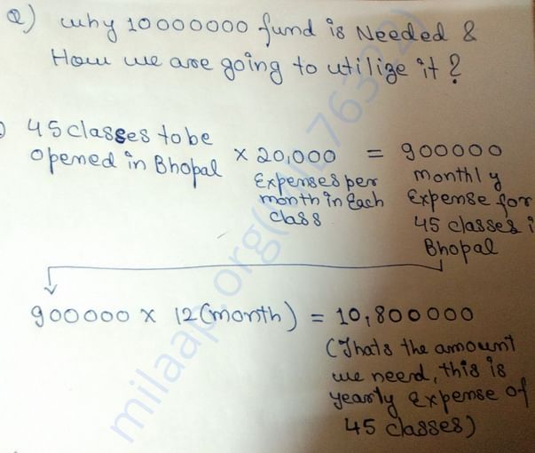 Why We Need 10000000 funds?