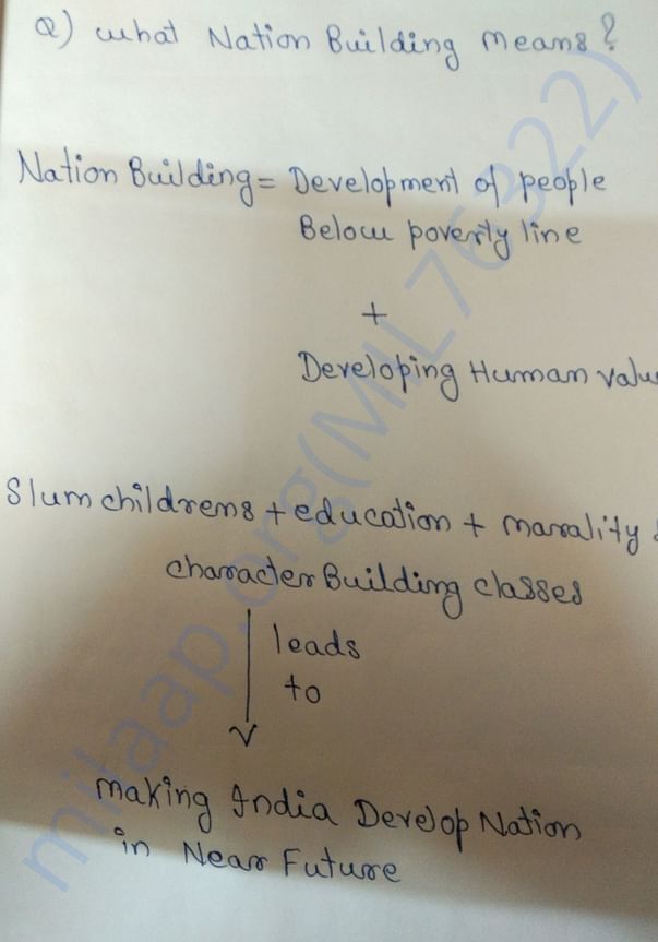 What Nation Building Means ?