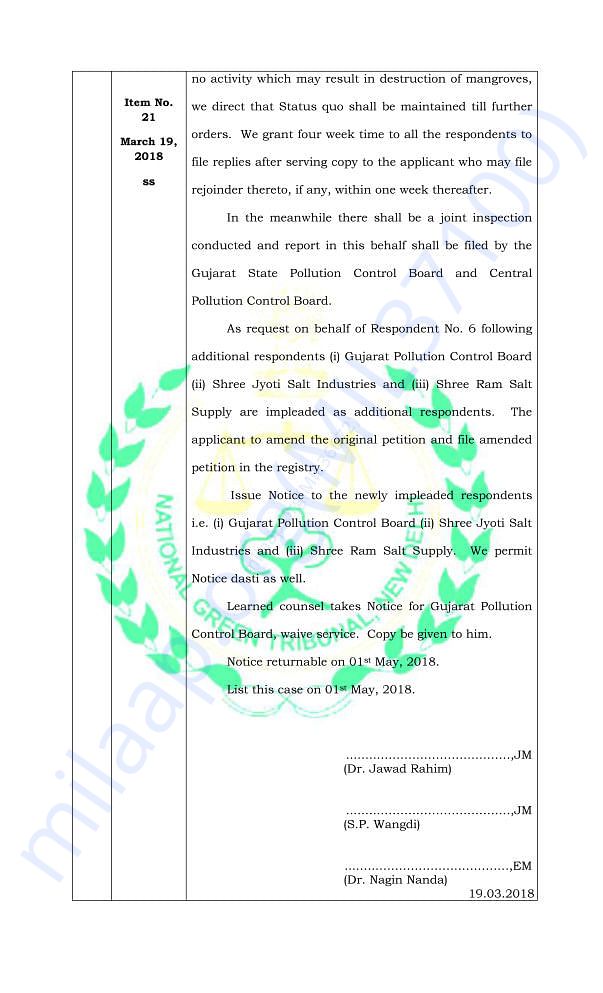 Temporary Stay Order by the NGT (page 2)
