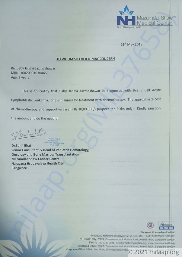Estimation letter