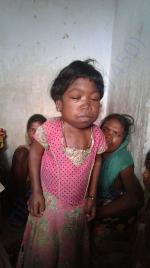 14 years Girl studies at 5 standard.