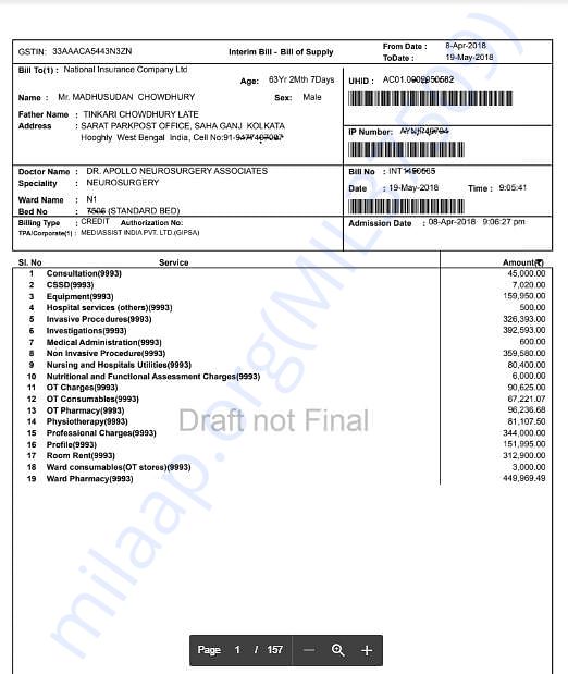Hospital Bill