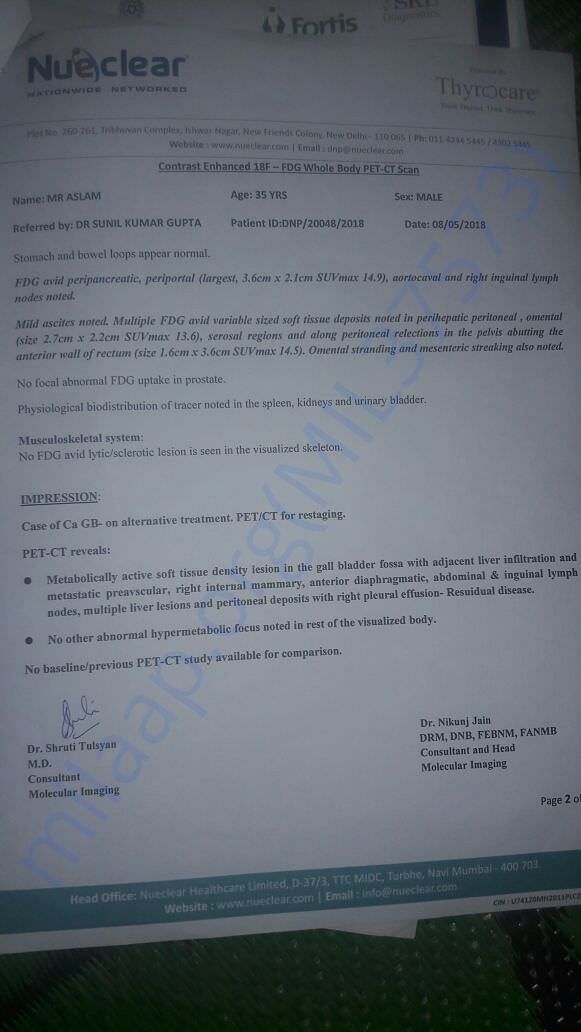 Report of asalma