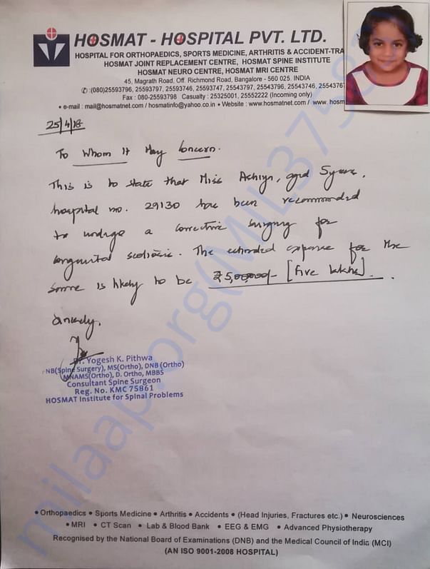 Doctors letter