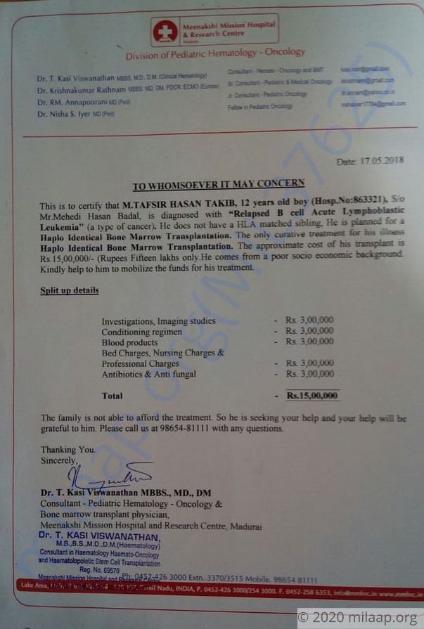 Estimation Letter