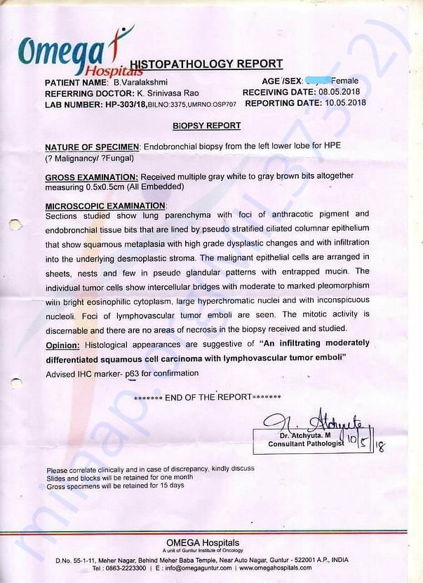 Biopsy Report