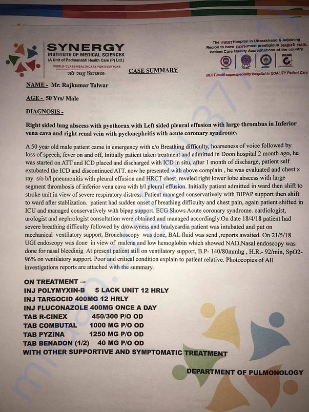 Medical Case Summary