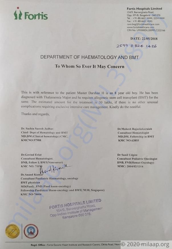 Estimation letter