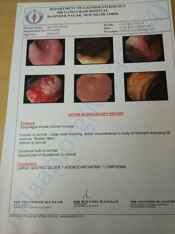 Endoscopy report