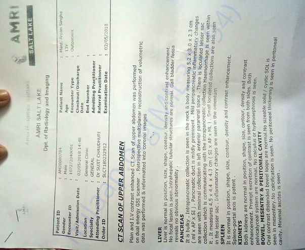 CT Scan Report