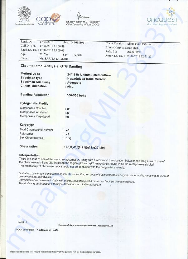 GTG Banding Report