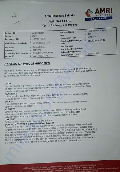 CT Scan Report 1
