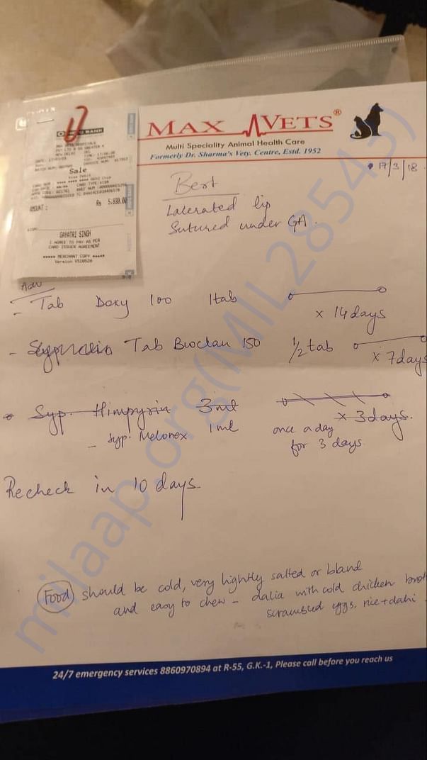 Bert's surgery bill