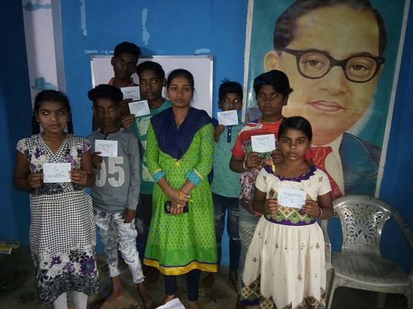 Teacher and Childrens from Gandhi Nagar.