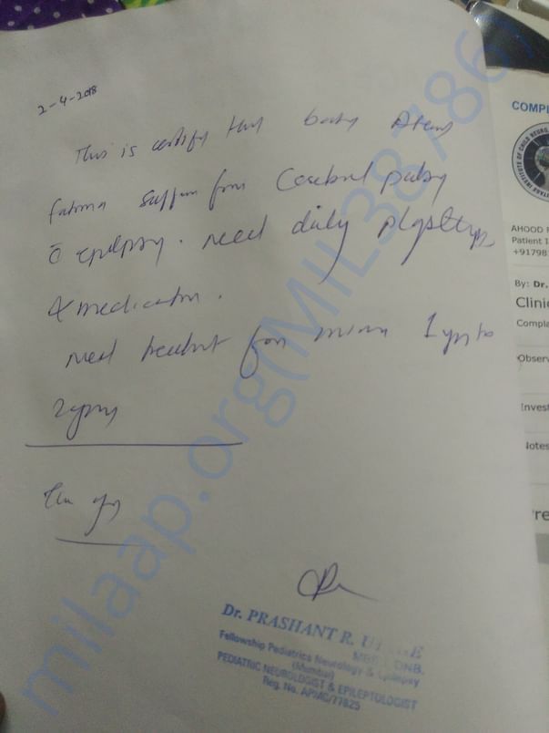 Medical certificate