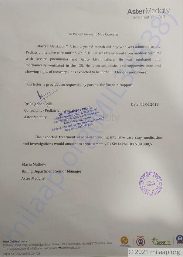 Estimation Letter