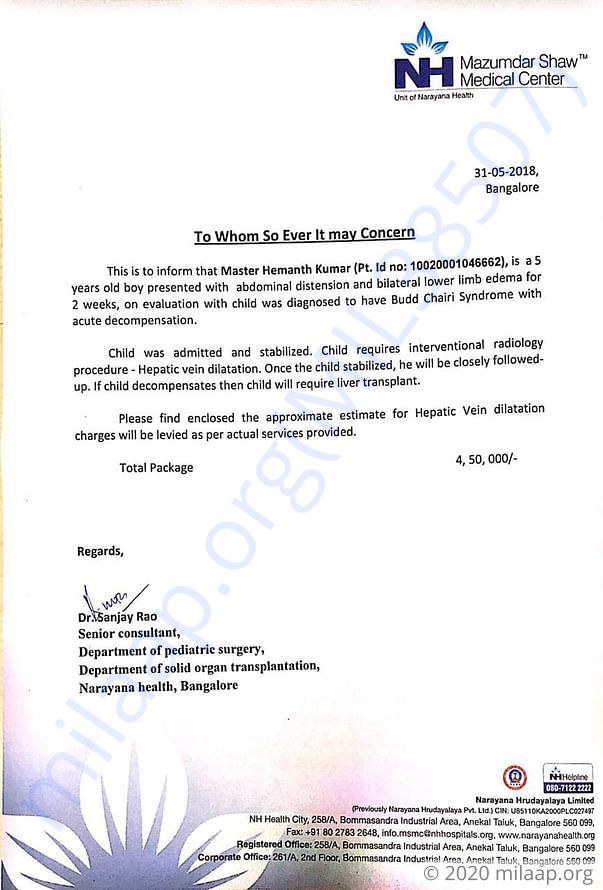 Estimation Letter